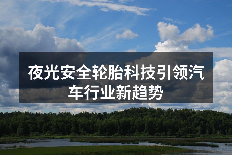 夜光安全轮胎展示